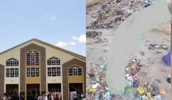 Drama As Landlady Litters Church With Trash To Force Pastor Out